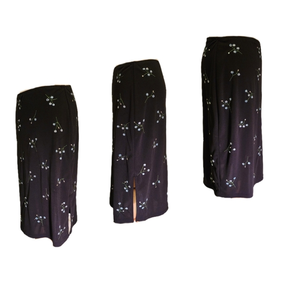 BCBGMaxAzria Sequin Embroidered Skirt - Picture 3 of 14